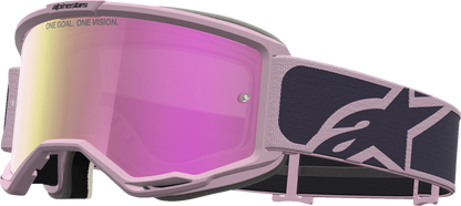 ALPINESTARS GOGGLES Vision 5 Goggle - Rora - Graystone/Old Pink - Pink Mirror Lens 5101927-9356