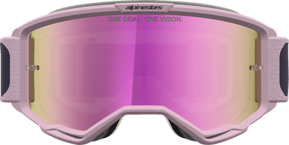 ALPINESTARS GOGGLES Vision 5 Goggle - Rora - Graystone/Old Pink - Pink Mirror Lens 5101927-9356
