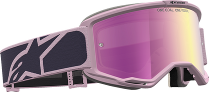 ALPINESTARS GOGGLES Vision 5 Goggle - Rora - Graystone/Old Pink - Pink Mirror Lens 5101927-9356