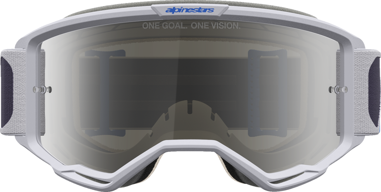 ALPINESTARS GOGGLES Vision 5 Goggle - Drag - LT Lilac/Blue - Silver Mirror Lens 5101727-3244