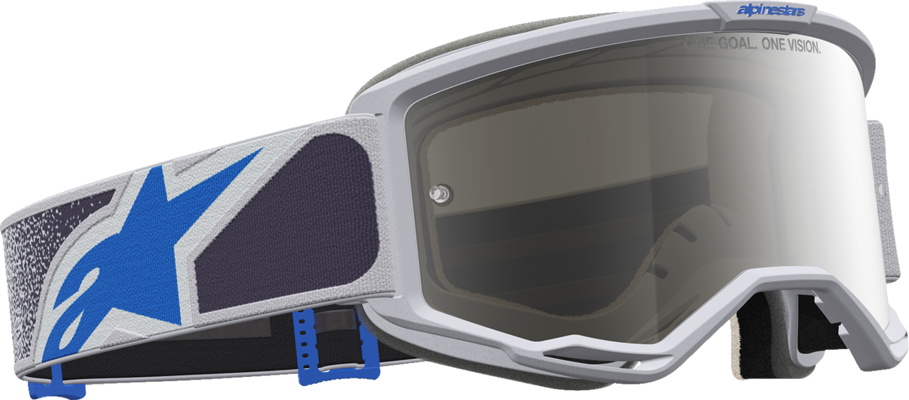 ALPINESTARS GOGGLES Vision 5 Goggle - Drag - LT Lilac/Blue - Silver Mirror Lens 5101727-3244