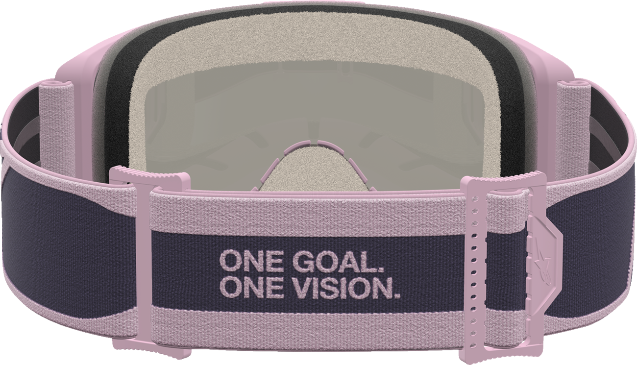 ALPINESTARS GOGGLES Vision 5 Goggle - Rora - Graystone/Old Pink - Pink Mirror Lens 5101927-9356