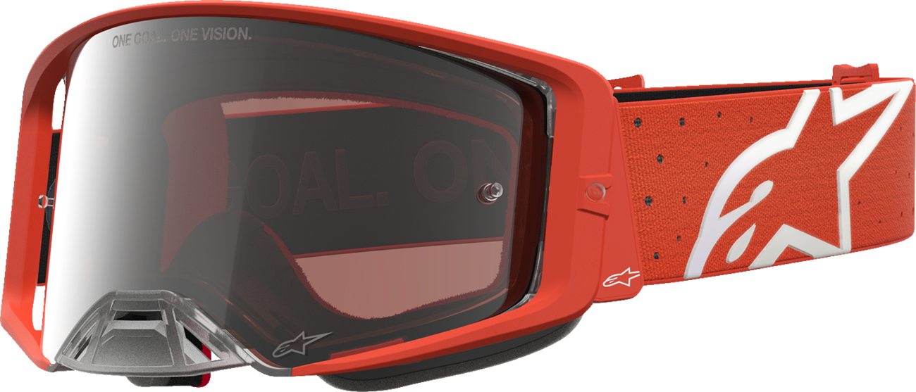 ALPINESTARS GOGGLES Youth Vision Goggle - Vesta - Orange/Silver - Silver Mirror Lens 5140127-4013