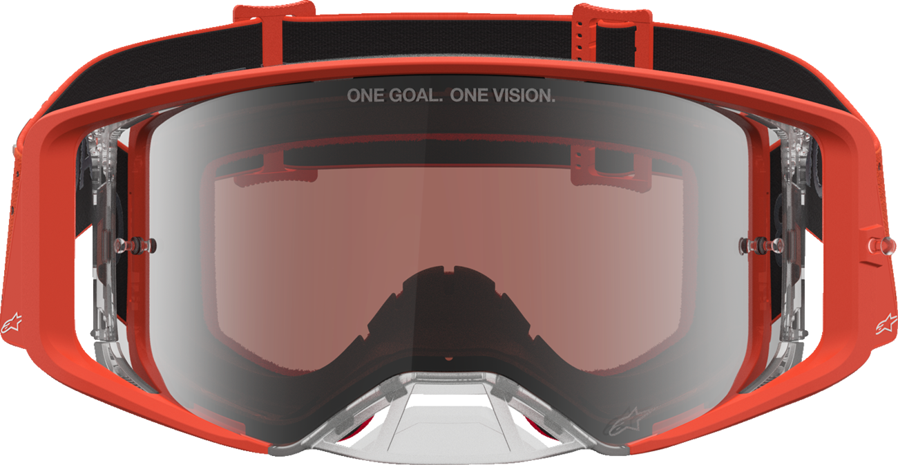ALPINESTARS GOGGLES Youth Vision Goggle - Vesta - Orange/Silver - Silver Mirror Lens 5140127-4013