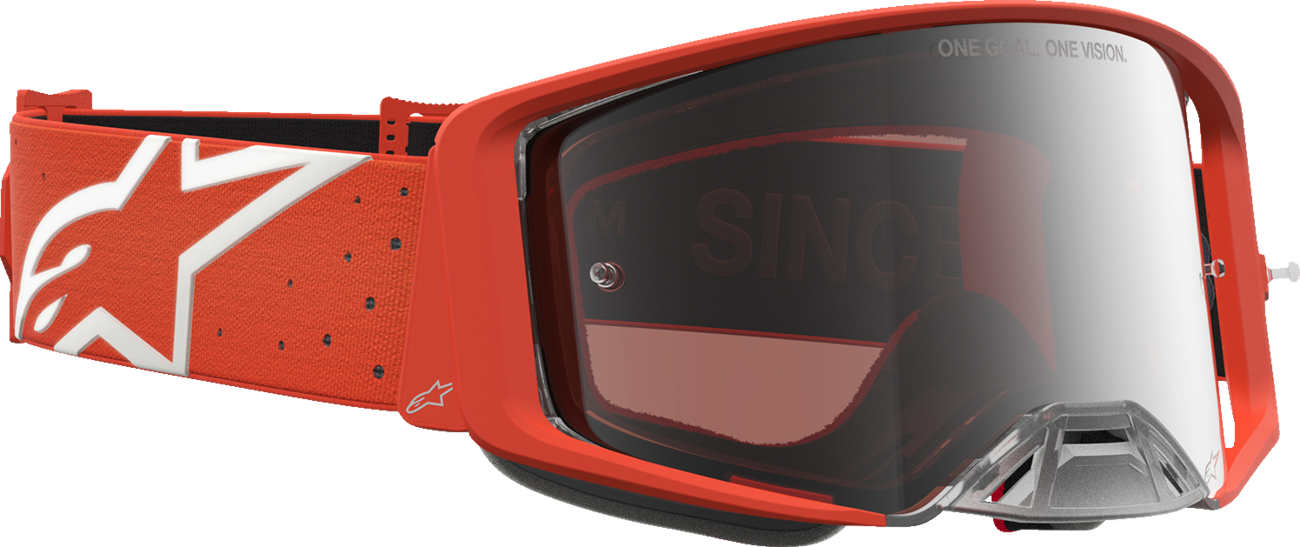 ALPINESTARS GOGGLES Youth Vision Goggle - Vesta - Orange/Silver - Silver Mirror Lens 5140127-4013