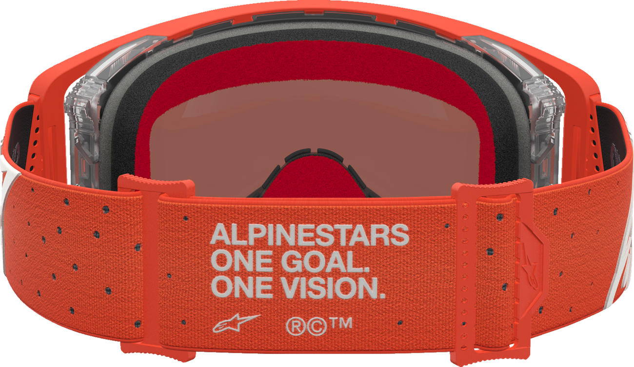 ALPINESTARS GOGGLES Youth Vision Goggle - Vesta - Orange/Silver - Silver Mirror Lens 5140127-4013