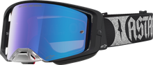 ALPINESTARS GOGGLES Supertech Goggle - Atrox - Black/Silver - Pink Mirror Lens 5100327-1712
