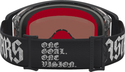 ALPINESTARS GOGGLES Supertech Goggle - Atrox - Black/Silver - Pink Mirror Lens 5100327-1712