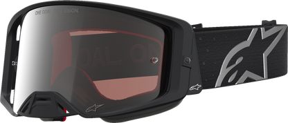 ALPINESTARS GOGGLES Supertech Goggle - Vesta - Matte Black/Silver - Silver Mirror Lens 5100727-1728