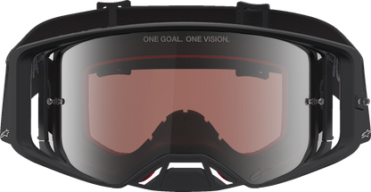 ALPINESTARS GOGGLES Supertech Goggle - Vesta - Matte Black/Silver - Silver Mirror Lens 5100727-1728