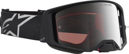 ALPINESTARS GOGGLES Supertech Goggle - Vesta - Matte Black/Silver - Silver Mirror Lens 5100727-1728
