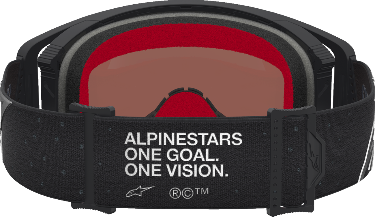 ALPINESTARS GOGGLES Supertech Goggle - Vesta - Matte Black/Silver - Silver Mirror Lens 5100727-1728