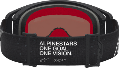 ALPINESTARS GOGGLES Supertech Goggle - Vesta - Matte Black/Silver - Silver Mirror Lens 5100727-1728