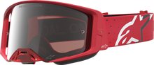 ALPINESTARS GOGGLES Supertech Goggle - Vesta - Fluo Red/Chrome - Silver Mirror Lens 5100727-3231