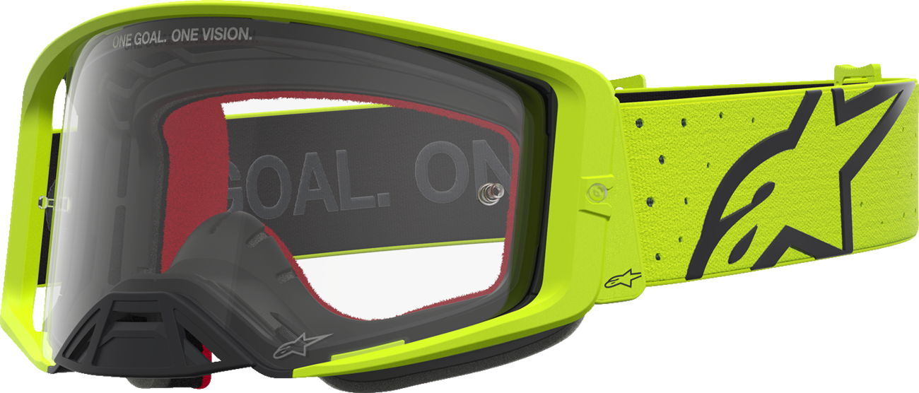 ALPINESTARS GOGGLES Supertech Goggle - Vesta - Fluo Yellow/Black - Clear Lens 5100827-5012