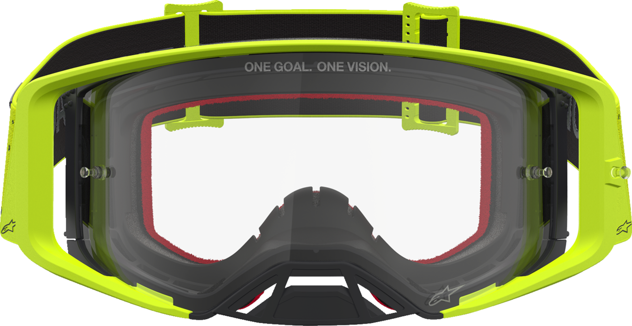 ALPINESTARS GOGGLES Supertech Goggle - Vesta - Fluo Yellow/Black - Clear Lens 5100827-5012