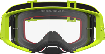 ALPINESTARS GOGGLES Supertech Goggle - Vesta - Fluo Yellow/Black - Clear Lens 5100827-5012