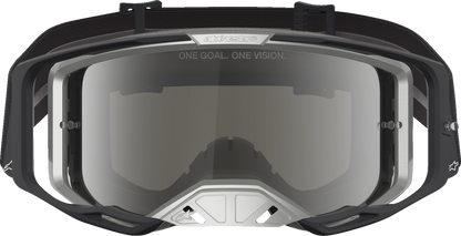 ALPINESTARS GOGGLES Vision 8 Goggle - Amber - Black/Silver - Silver Mirror Lens 5101427-1728