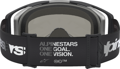 ALPINESTARS GOGGLES Vision 8 Goggle - Amber - Black/Silver - Silver Mirror Lens 5101427-1728