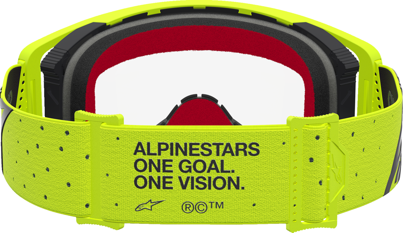ALPINESTARS GOGGLES Supertech Goggle - Vesta - Fluo Yellow/Black - Clear Lens 5100827-5012