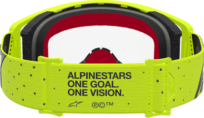 ALPINESTARS GOGGLES Supertech Goggle - Vesta - Fluo Yellow/Black - Clear Lens 5100827-5012