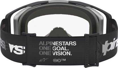 ALPINESTARS GOGGLES Vision 8 Goggle - Amber - Black/Silver - Clear Lens 5101527-1742