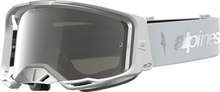 ALPINESTARS GOGGLES Vision 8 Goggle - Amber - White/Silver - Silver Mirror Lens 5101427-2096