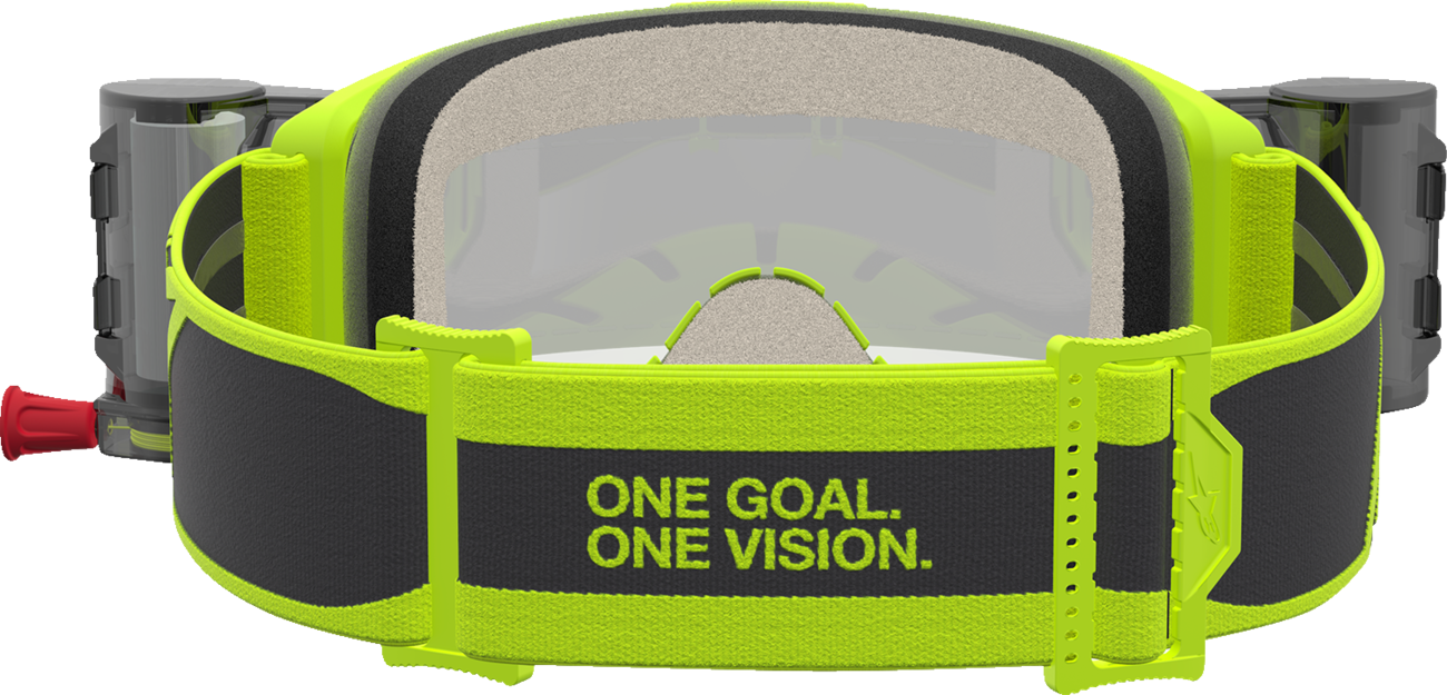 ALPINESTARS GOGGLES Vision 5 Goggle - Rora - Roll-Off - Fluo Yellow/Black - Clear Lens 5103427-5012