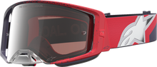 ALPINESTARS GOGGLES Supertech Goggle - Hiten - Black/Red - Silver Mirror Lens 5100527-1434