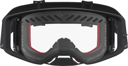 ALPINESTARS GOGGLES Supertech Goggle - Dura Air Fluid - Black/Silver - Clear Lens 5100127-1742