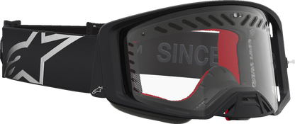 ALPINESTARS GOGGLES Supertech Goggle - Dura Air Fluid - Black/Silver - Clear Lens 5100127-1742