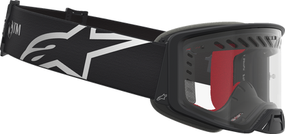 ALPINESTARS GOGGLES Supertech Goggle - Dura Air Fluid - Black/Silver - Clear Lens 5100127-1742