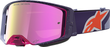 ALPINESTARS GOGGLES Supertech Goggle - Hiten - Purple/Red - Pink Mirror Lens 5100527-3229