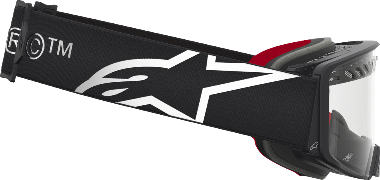 ALPINESTARS GOGGLES Supertech Goggle - Dura Air Fluid - Black/Silver - Clear Lens 5100127-1742