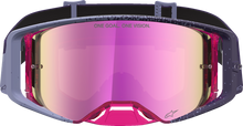 ALPINESTARS GOGGLES Supertech Goggle - Hiten - Purple/Red - Pink Mirror Lens 5100527-3229
