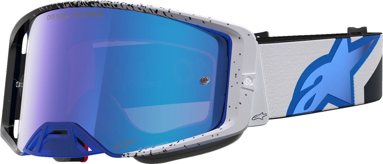 ALPINESTARS GOGGLES Supertech Goggle - Hiten - Black/Blue - Blue Mirror Lens 5100527-7352