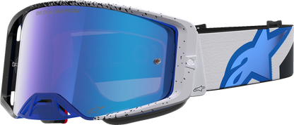 ALPINESTARS GOGGLES Supertech Goggle - Hiten - Black/Blue - Blue Mirror Lens 5100527-7352