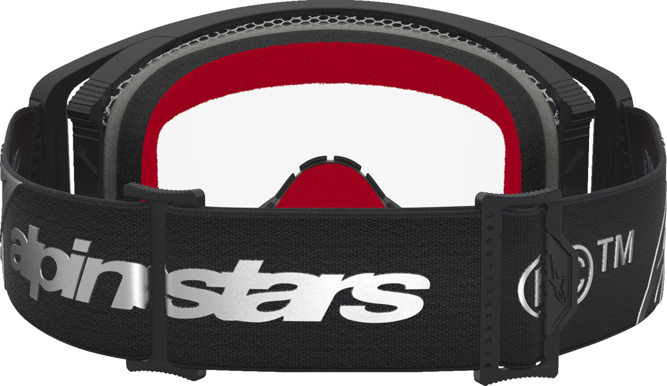 ALPINESTARS GOGGLES Supertech Goggle - Dura Air Fluid - Black/Silver - Clear Lens 5100127-1742