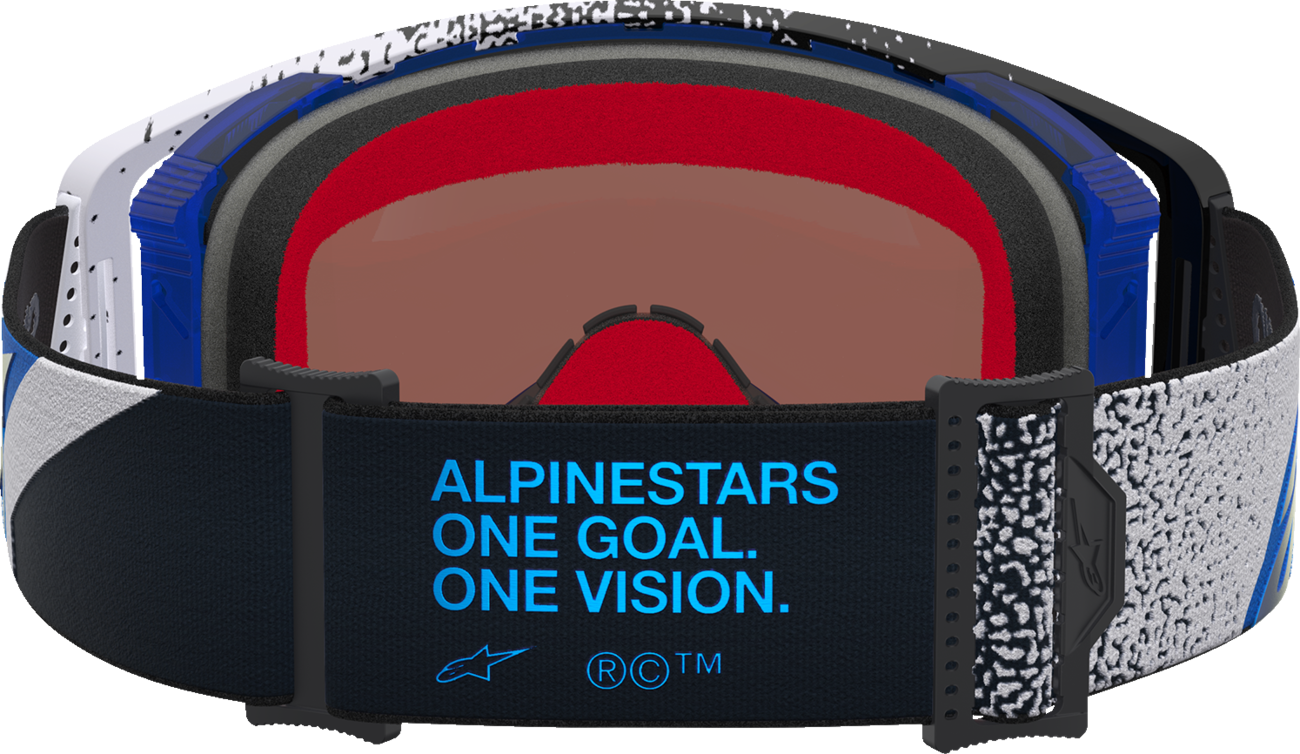 ALPINESTARS GOGGLES Supertech Goggle - Hiten - Black/Blue - Blue Mirror Lens 5100527-7352
