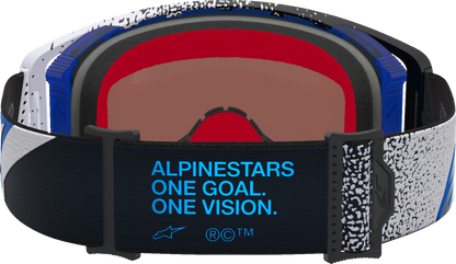 ALPINESTARS GOGGLES Supertech Goggle - Hiten - Black/Blue - Blue Mirror Lens 5100527-7352