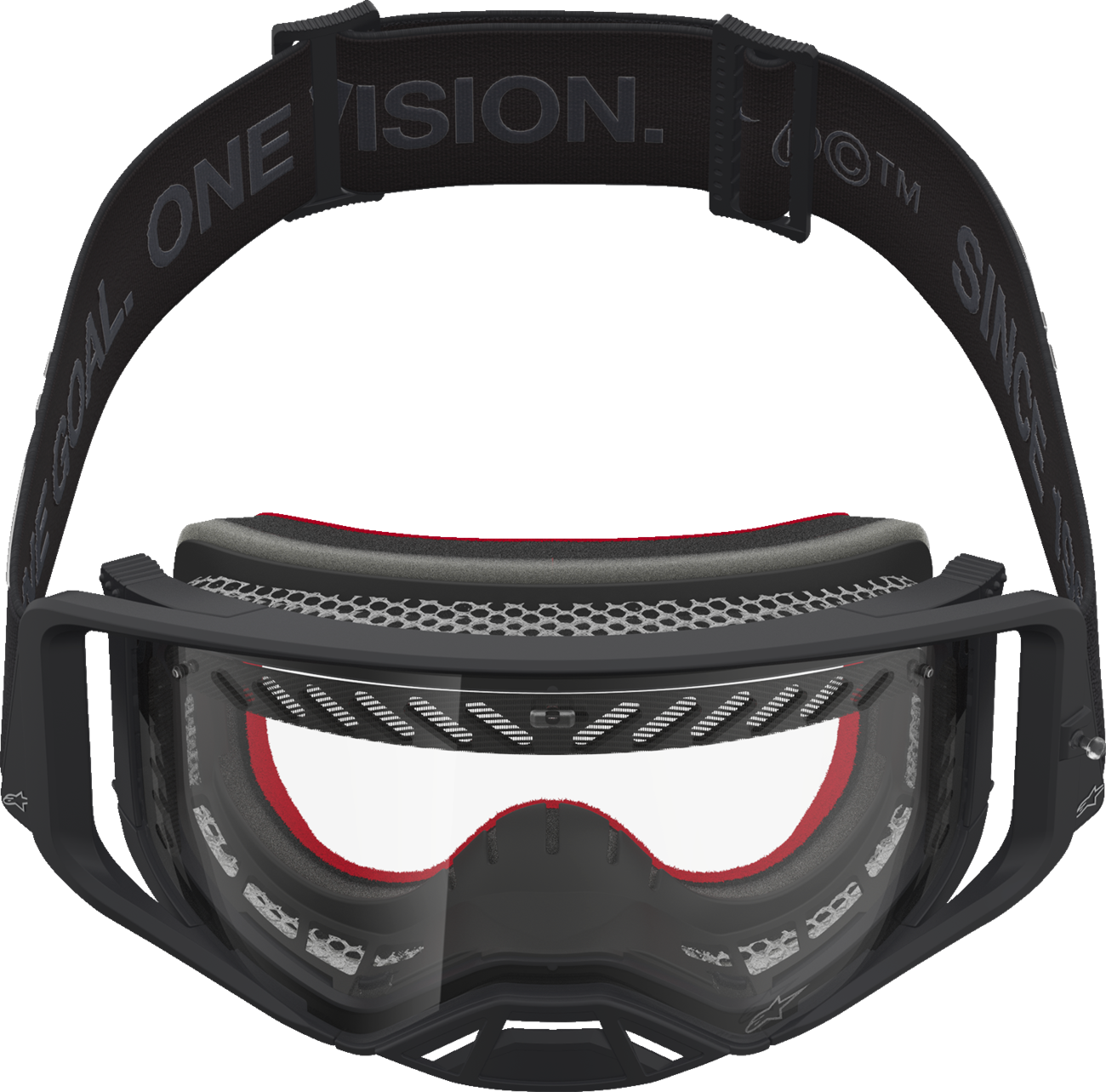 ALPINESTARS GOGGLES Supertech Goggle - Dura Air Fluid - Black/Silver - Clear Lens 5100127-1742