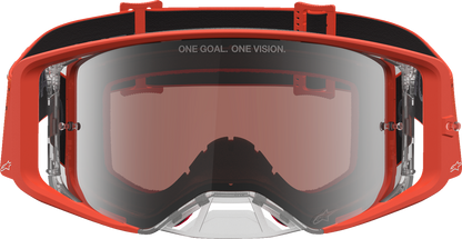 ALPINESTARS GOGGLES Supertech Goggle - Vesta - Orange/Silver - Silver Mirror Lens 5100727-4013