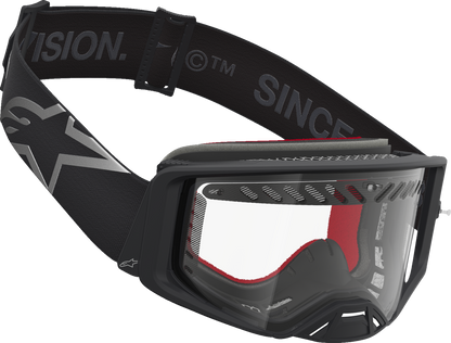 ALPINESTARS GOGGLES Supertech Goggle - Dura Air Fluid - Black/Silver - Clear Lens 5100127-1742