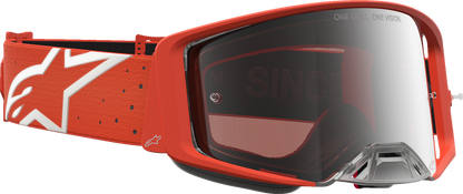 ALPINESTARS GOGGLES Supertech Goggle - Vesta - Orange/Silver - Silver Mirror Lens 5100727-4013