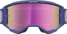 ALPINESTARS GOGGLES Vision 5 Goggle - Drag - Red/Purple - Pink Mirror Lens 5101727-3233