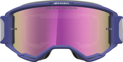 ALPINESTARS GOGGLES Vision 5 Goggle - Drag - Red/Purple - Pink Mirror Lens 5101727-3233