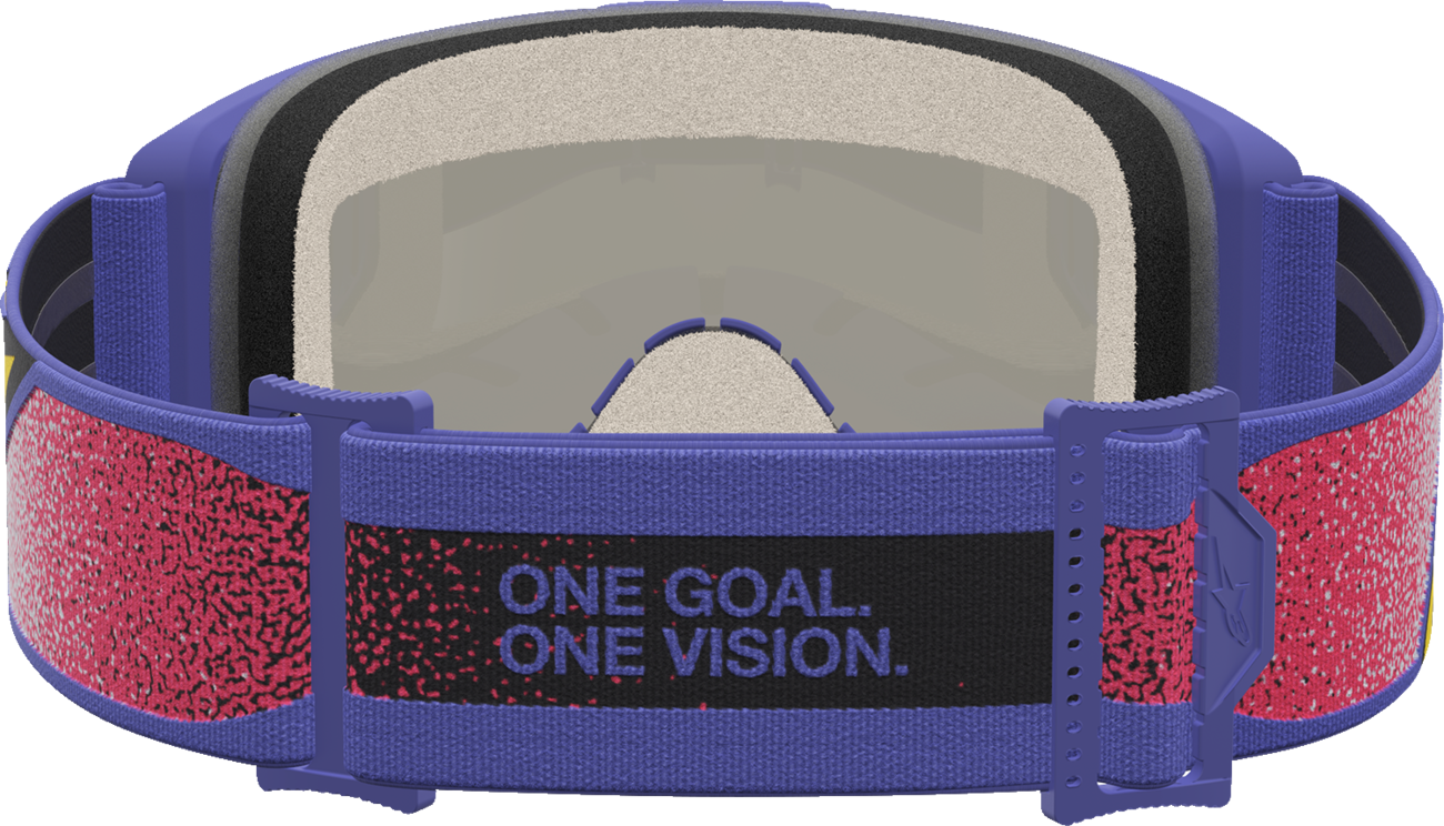 ALPINESTARS GOGGLES Vision 5 Goggle - Drag - Red/Purple - Pink Mirror Lens 5101727-3233