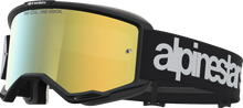 ALPINESTARS GOGGLES Vision 5 Goggle - Hone - Black/White - Gold Mirror Lens 5101827-1762