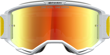 ALPINESTARS GOGGLES Vision 5 Goggle - Drag - Orange/Red - Red Mirror Lens 5101727-4009