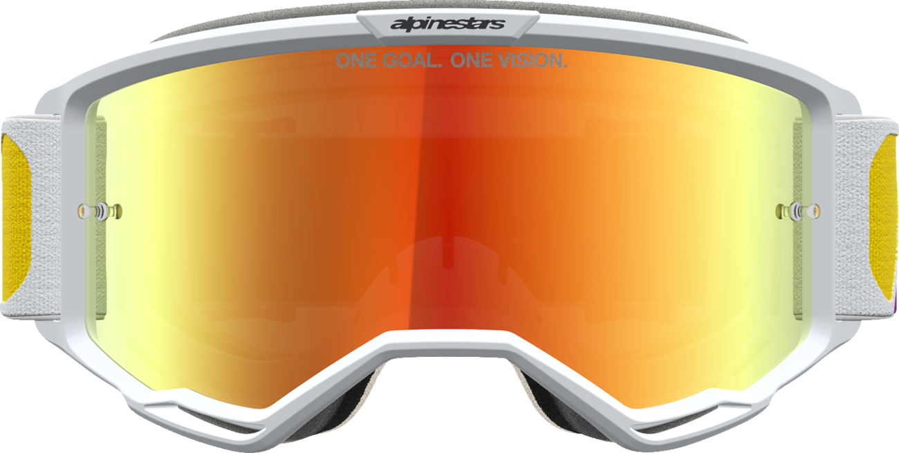 ALPINESTARS GOGGLES Vision 5 Goggle - Drag - Orange/Red - Red Mirror Lens 5101727-4009